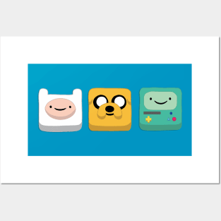 Jake, Finn and Bmo Posters and Art